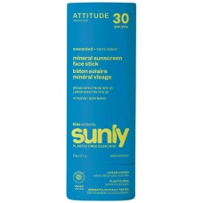 Attitude Sunly saules aizsarglīdzeklis - zīmulītis sejas ādai bērniem bez smaržas SPF30, 20g